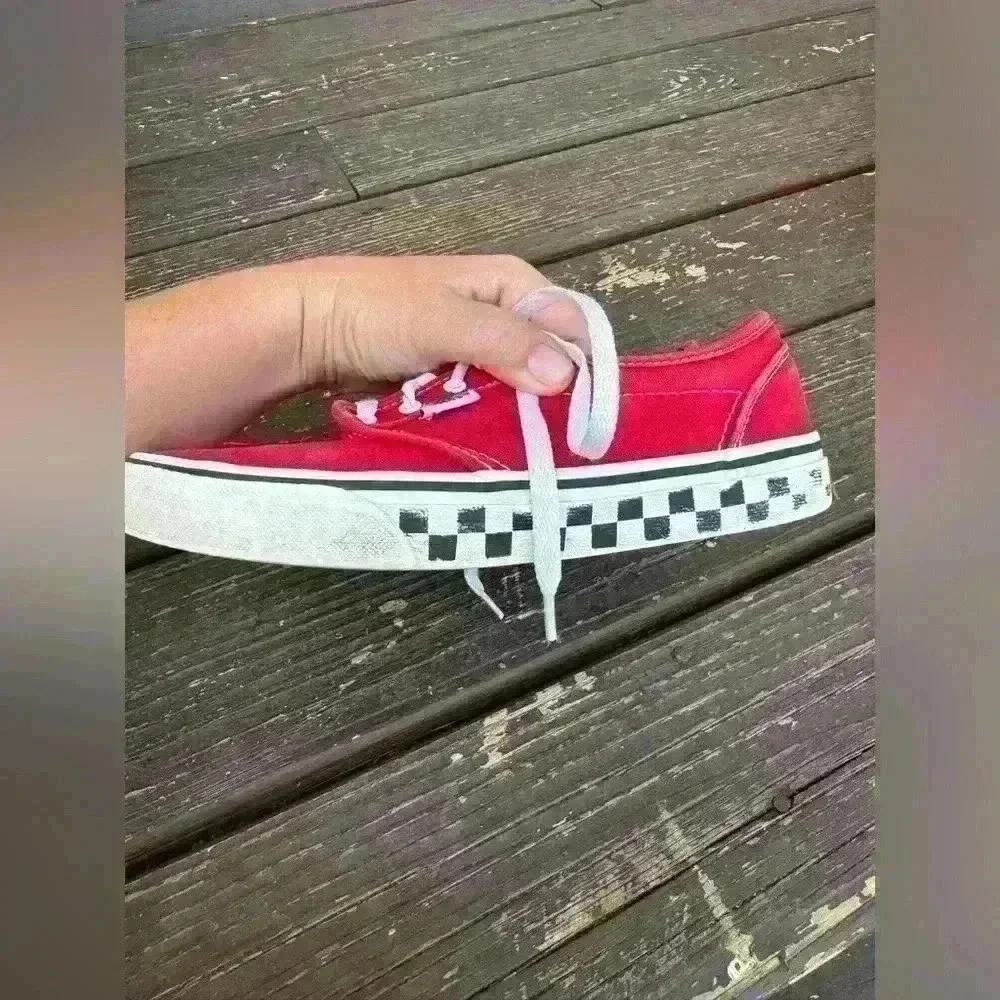 VANS, youth size 5, good condition, red sneakers